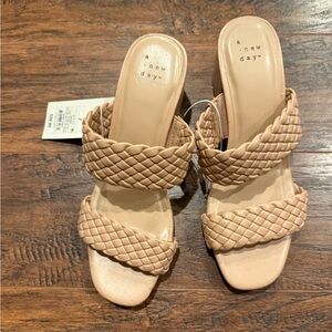 Tan Braided Strap Sandal